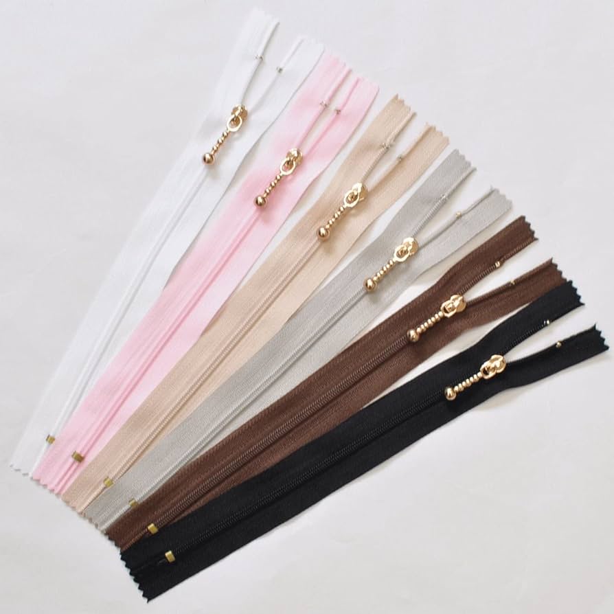 Amazon | MYmama ゴールド 玉付きファスナー 20cm 6本セット